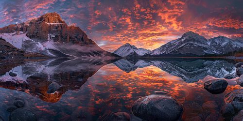 Banff Lake Louise Reflections-Alberta-Canada