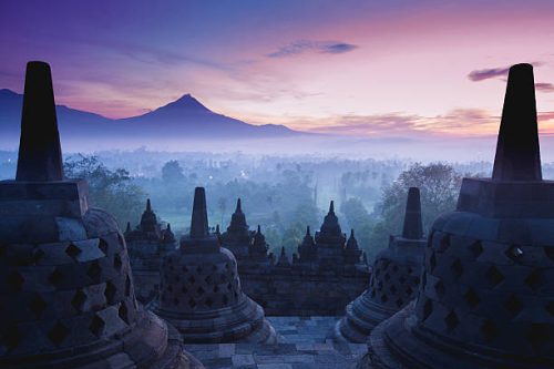 Borobudur Temple Sunrise-Central Java-Indonesia