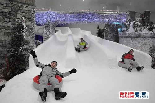 Discover Mashhad’s Icy Monument – A Winter Escape Under Summer Skies