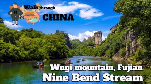 Wuyi Mountain Nine Bend Stream in Fujian Province