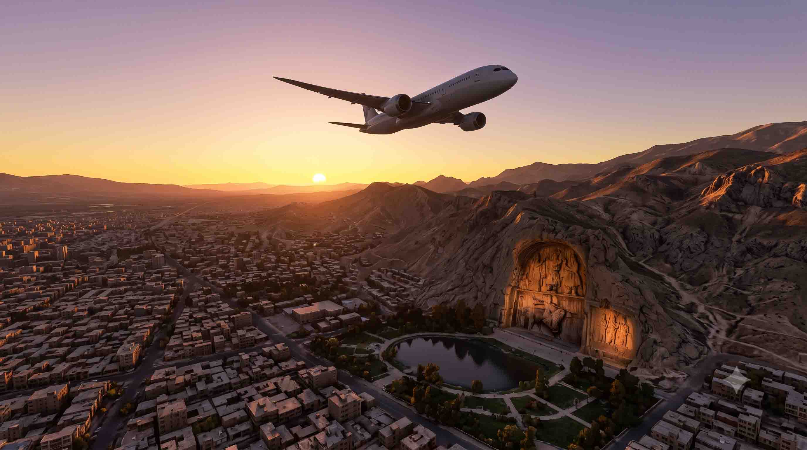 بلیط هواپیما بندرعباس به کرمانشاه لحظه‌آخری و ارزان