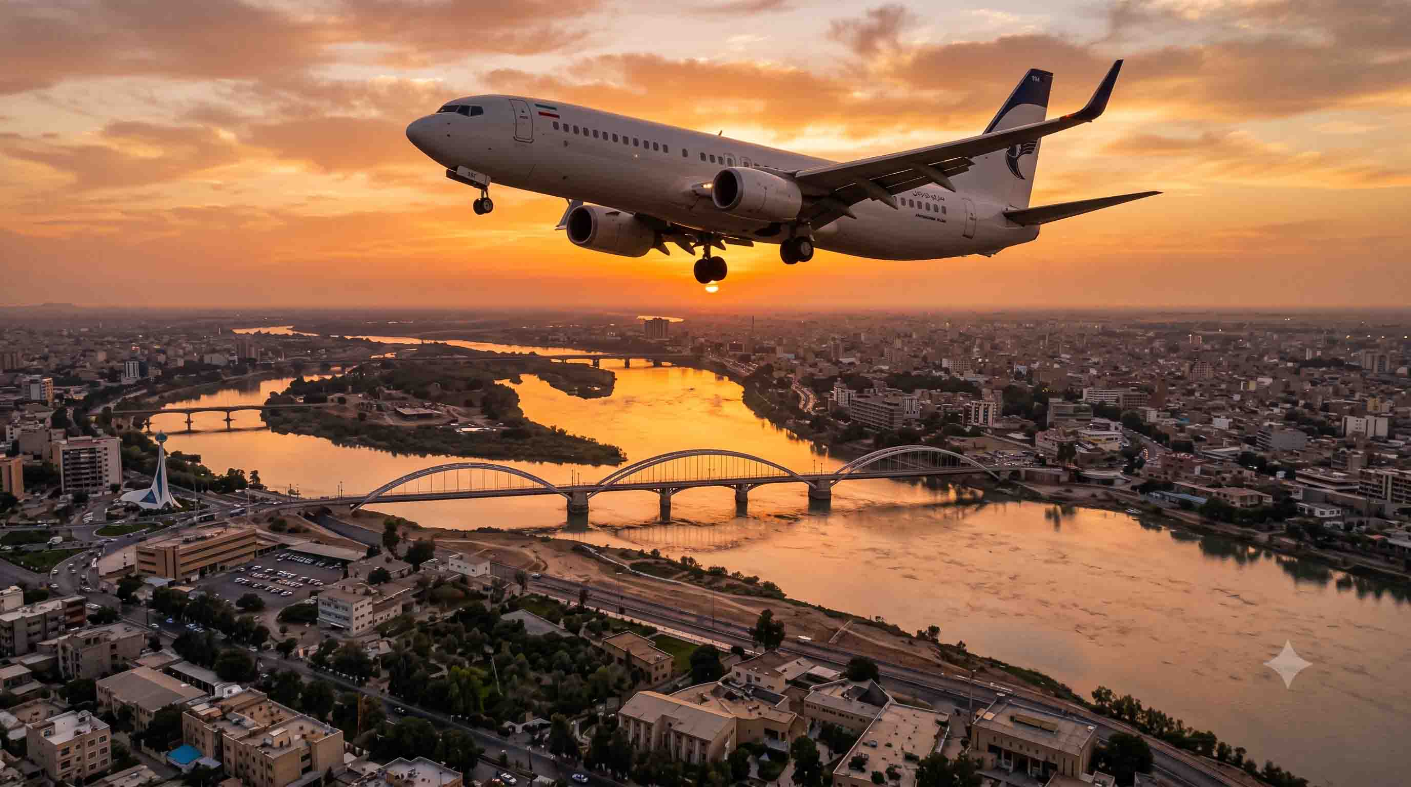 خرید ارزان بلیط هواپیما بوشهر به اهواز
