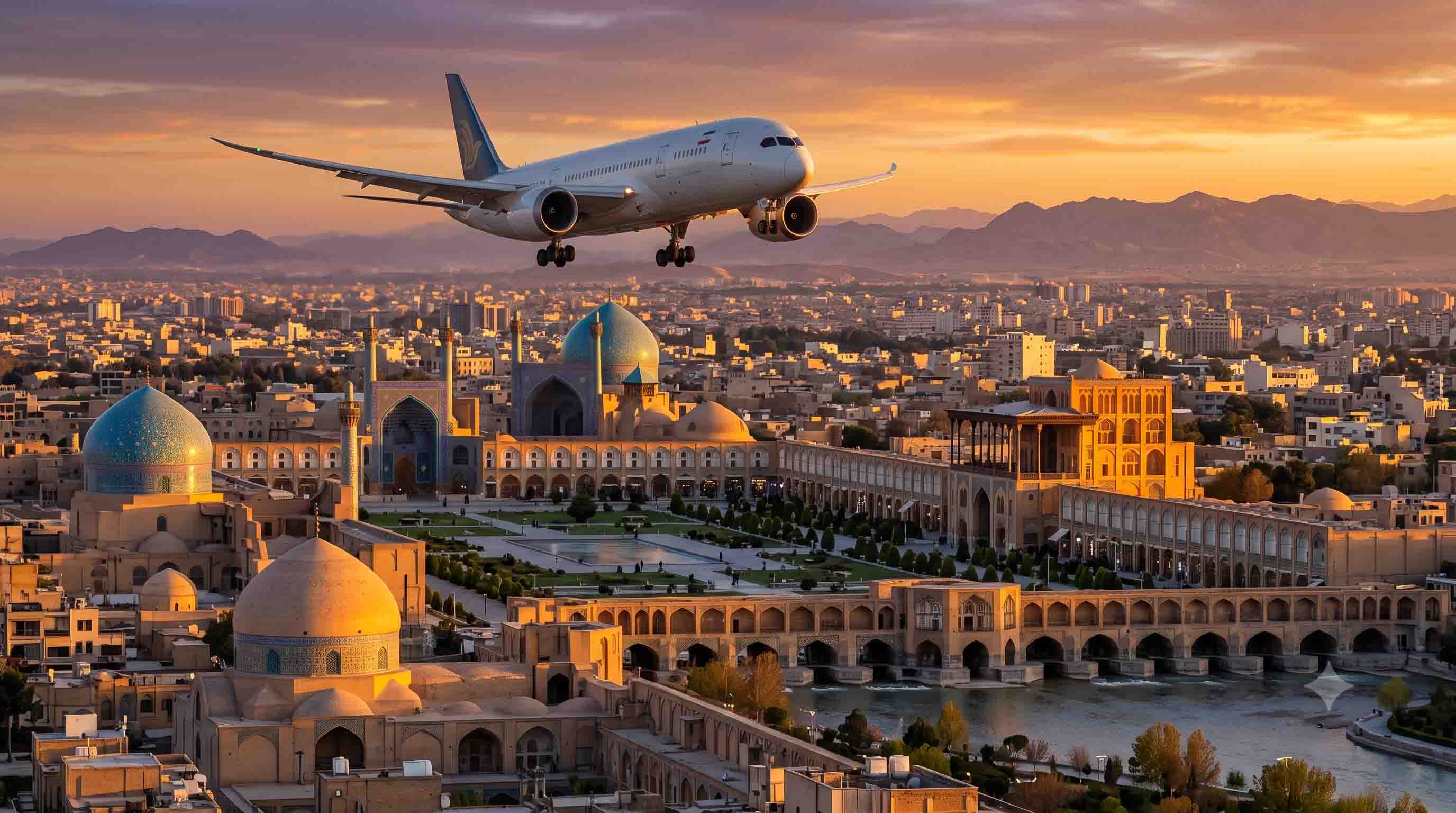 پرواز بوشهر به اصفهان - خرید بلیط هواپیما
